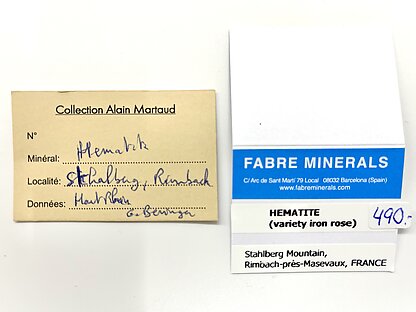 Hematites (variedad rosa de hierro)