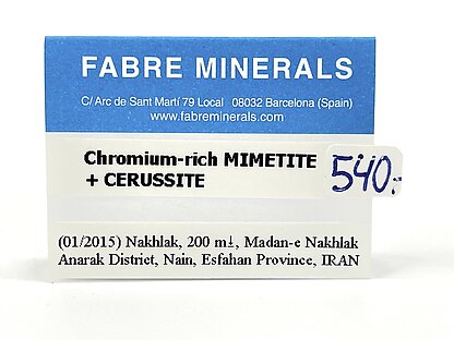Chromium-rich Mimetite with Cerussite