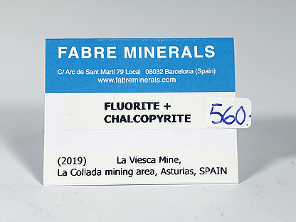 Fluorite with Chalcopyrite