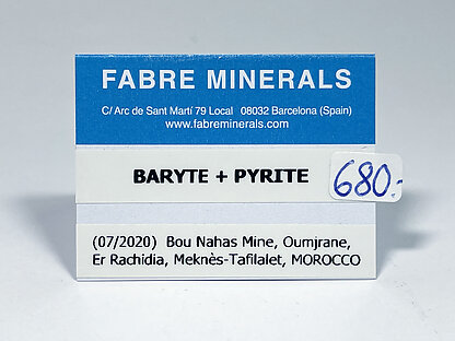Baryte with Pyrite