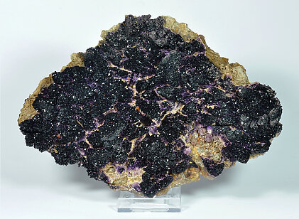 Fluorite with Calcite and Gypsum