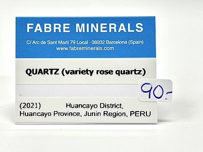 Quartz (variety rose quartz)