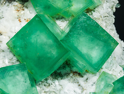 Fluorite with Calcite. 