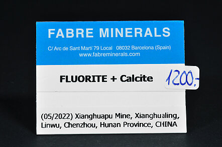 Fluorite with Calcite