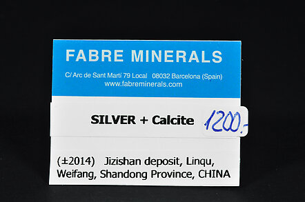 Silver with Calcite