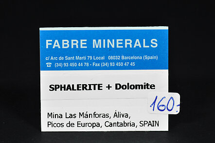 Sphalerite with Dolomite