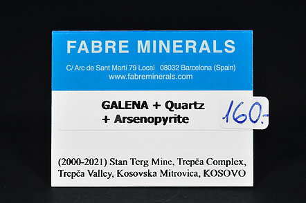 Galena with Quartz and Arsenopyrite