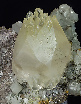Calcite with Dolomite, Fluorite and Pyrite