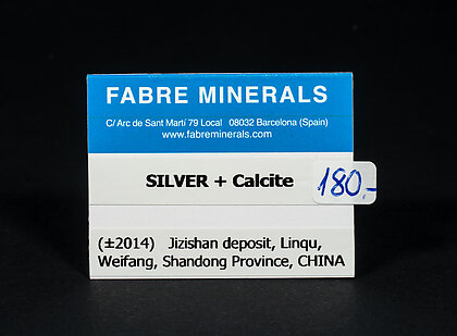 Silver with Calcite