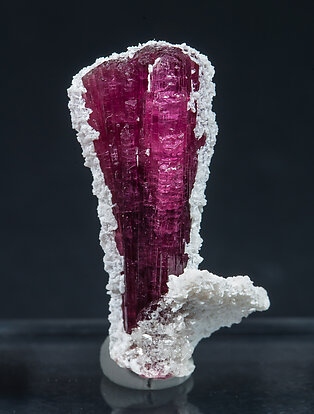 Elbaite-Schorl Series (variety rubellite) with Feldspar and Quartz