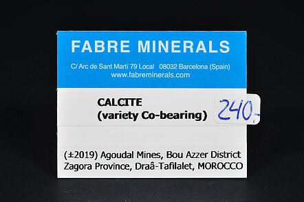 Calcite (variety Co-bearing calcite)