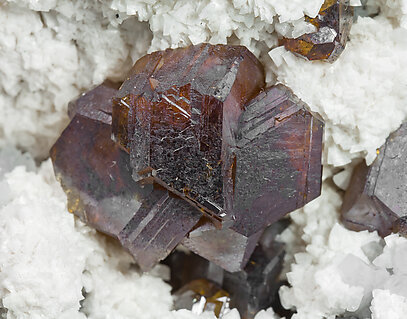 Sphalerite with Calcite, Galena and Quartz