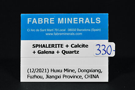 Sphalerite with Calcite, Galena and Quartz