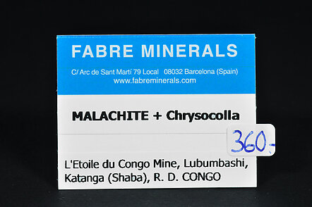 Malachite on Chrysocolla