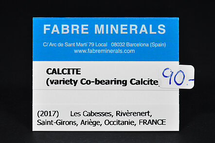 Calcita (variedad calcita cobaltífera)