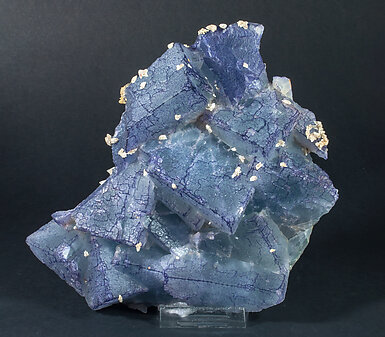 Fluorite with Dolomite. Side