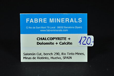 Chalcopyrite with Dolomite and Calcite