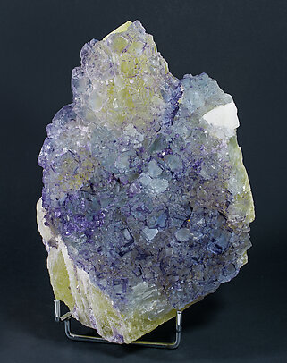 Fluorite with Calcite. 