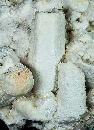 Calcite (variety kanonenspat) with Quartz. 