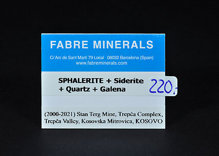 Sphalerite with Siderite, Quartz and Galena