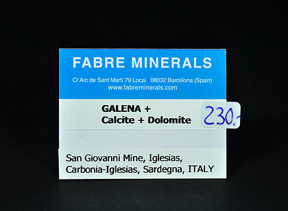 Galena with Calcite and Dolomite