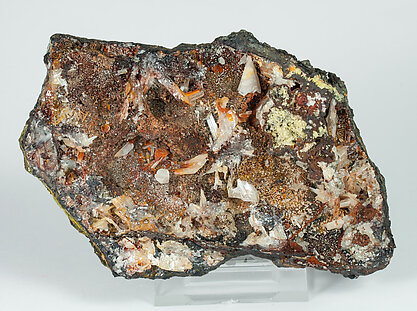 Cerussite with Wulfenite. 