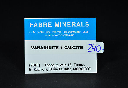 Vanadinite with Calcite