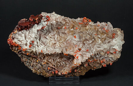 Vanadinite with Calcite. 