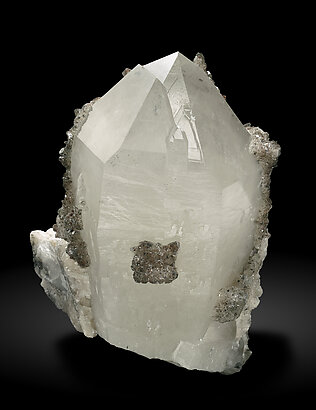 Quartz with Calcite and Pyrite inclusions