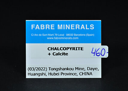 Chalcopyrite with Calcite