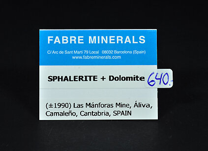 Sphalerite with Dolomite