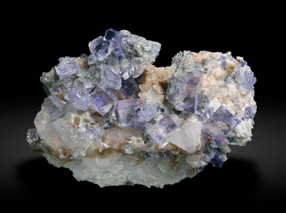 Fluorite with Calcite