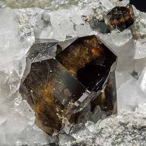 Cassiterite with Quartz. 