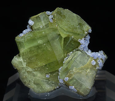 Fluorite with Fluorapatite and Muscovite. 