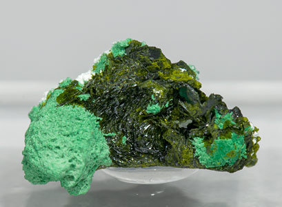 Volborthite with Malachite. 