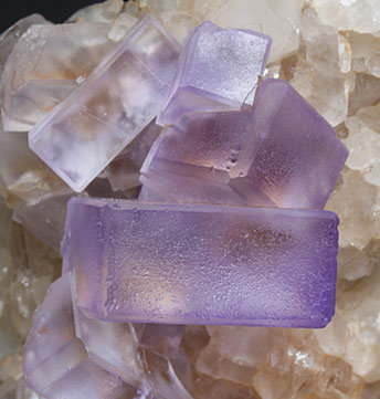 Fluorite with Quartz. 
