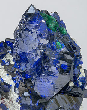 Azurite with Malachite. 