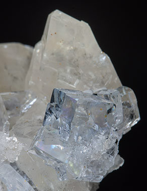 Fluorite with Calcite. 