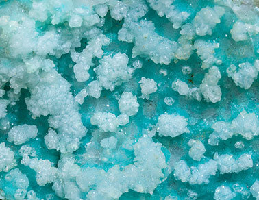 Hemimorphite with Aurichalcite and Quartz. 