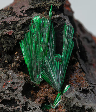 Malachite with Goethite. 