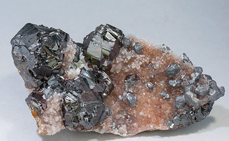 Sphalerite with Galena and Quartz. Front