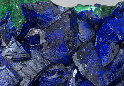 Azurite with Malachite. 