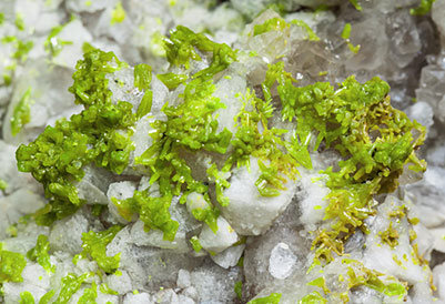 Pyromorphite with Quartz. 