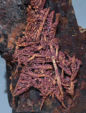 Copper with Cuprite. 