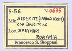 Siderite (variety sphärosiderite) with Baryte