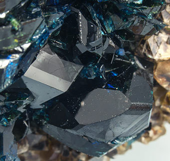 Lazulite with Quartz and Siderite. 