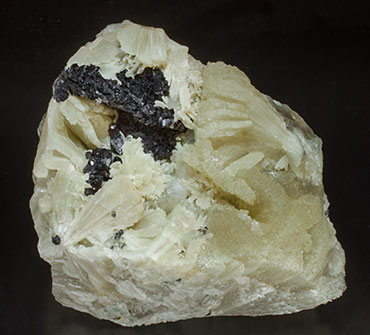 Hematite with Prehnite. 