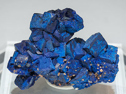 Doubly terminated Azurite. Rear
