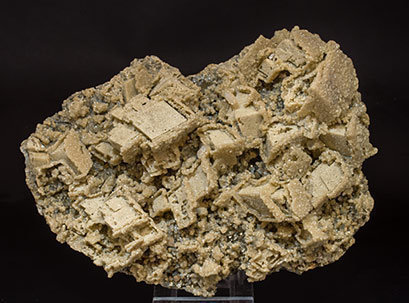 Siderite after Calcite with Pyrite. 