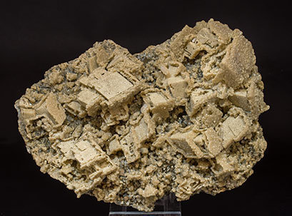 Siderite after Calcite with Pyrite. 